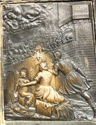 Relief on the statue of John Nepomuk at the Charles Bridge